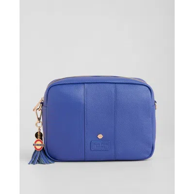 Pom Pom London City Plus Crossbody Bag In Blue