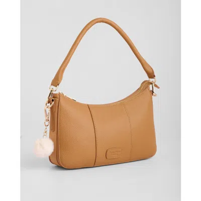 Pom Pom London Edgware Crossbody Bag In Brown