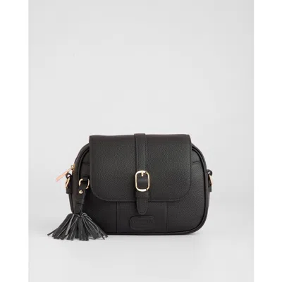 Pom Pom London Finsbury Crossbody Bag In Black