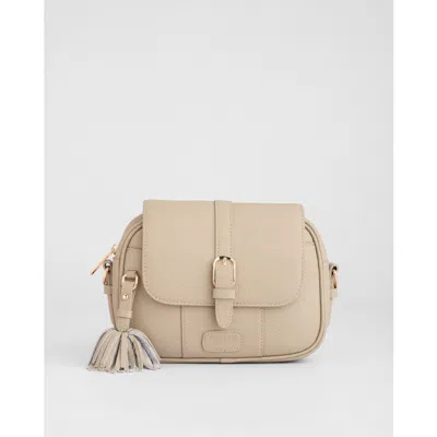 Pom Pom London Finsbury Crossbody Bag In White