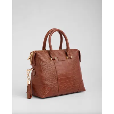 Pom Pom London Greenwich Bag In Brown