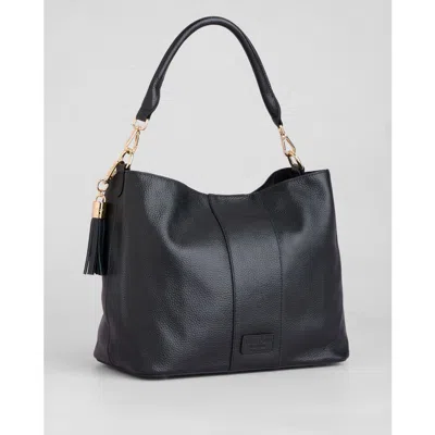 Pom Pom London Lambeth Plus Bag In Black