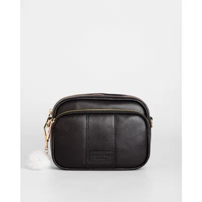 Pom Pom London Original Plus Crossbody Bag In Black