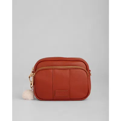 Pom Pom London Original Crossbody Bag In Orange