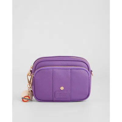 Pom Pom London Original Plus Crossbody Bag In Purple