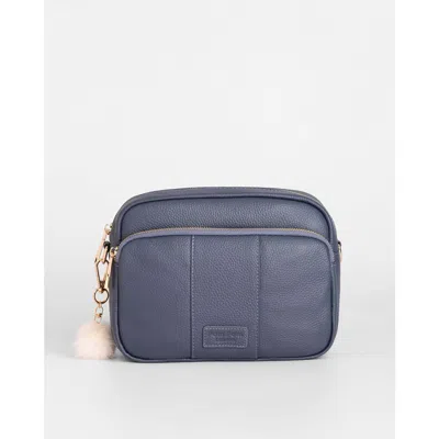 Pom Pom London Original Plus Crossbody Bag In Blue