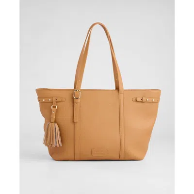 Pom Pom London Pelham Tote Bag In Brown