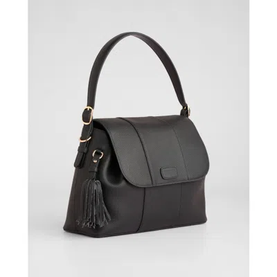Pom Pom London Strand Bag In Black