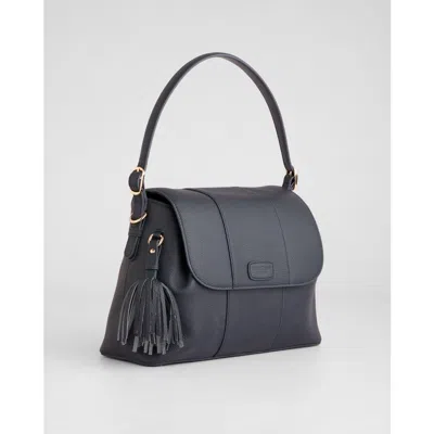 Pom Pom London Strand Bag In Blue