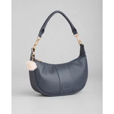 Pom Pom London Sutton Sling Crossbody Bag In Blue