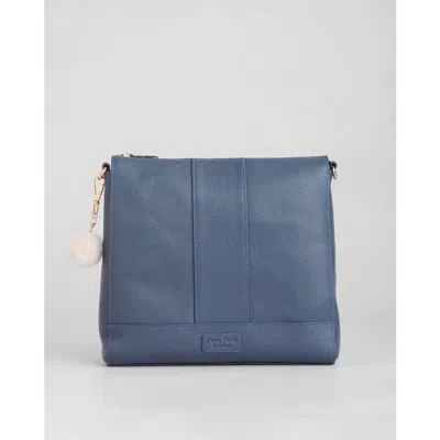 Pom Pom London Westminster Crossbody Bag In Blue