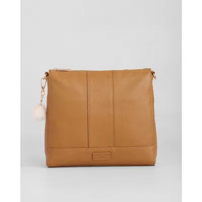 Pom Pom London Westminster Crossbody Bag In Brown