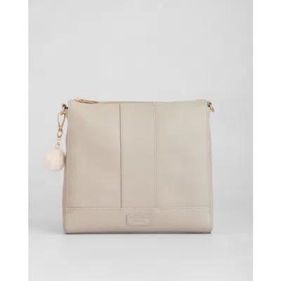 Pom Pom London Westminster Crossbody Bag In Gray