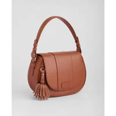 Pom Pom London Wilmington Crossbody Bag In Brown