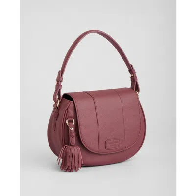 Pom Pom London Wilmington Crossbody Bag In Burgundy