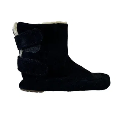 Pre-owned Pom Pom Kids' Unisex Black Suede Boots