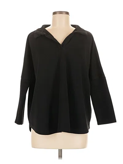 Pre-owned Pomander Place 3/4 Sleeve Blouse In Black