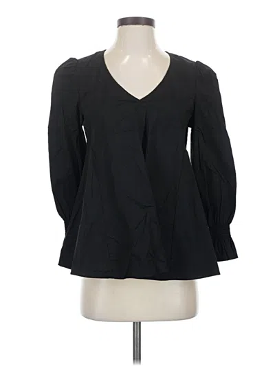 Pre-owned Pomander Place 3/4 Sleeve Blouse In Black