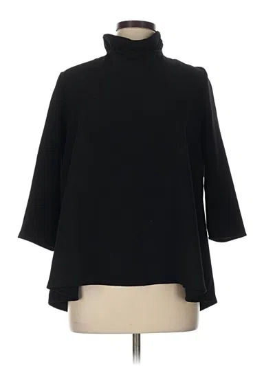 Pre-owned Pomander Place 3/4 Sleeve Blouse In Black