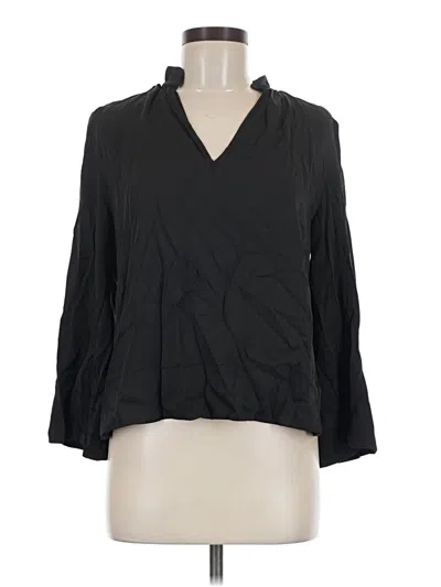Pre-owned Pomander Place 3/4 Sleeve Blouse In Black