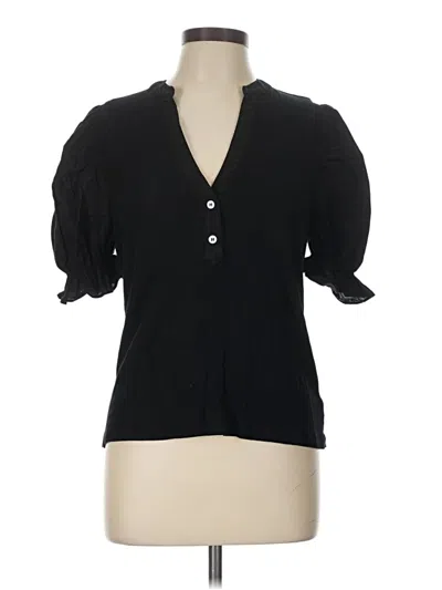 Pre-owned Pomander Place 3/4 Sleeve Blouse In Black