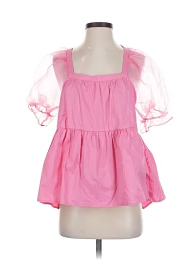 Pre-owned Pomander Place 3/4 Sleeve Blouse In Pink