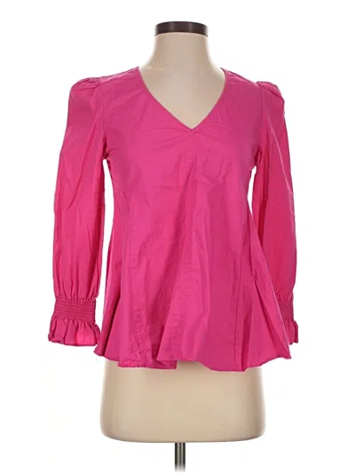 Pre-owned Pomander Place 3/4 Sleeve Blouse In Pink