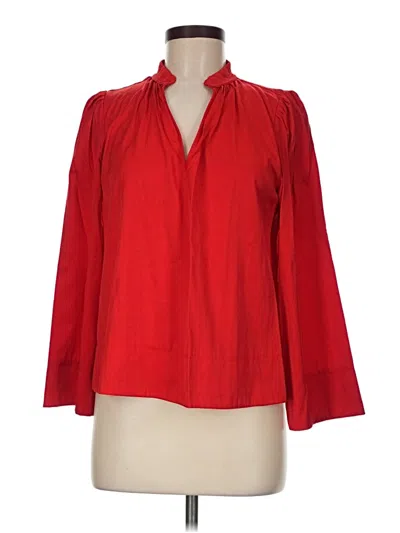 Pre-owned Pomander Place 3/4 Sleeve Blouse In Red