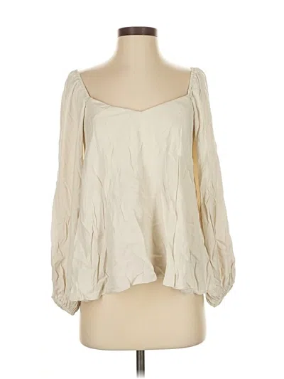 Pre-owned Pomander Place 3/4 Sleeve Blouse In White