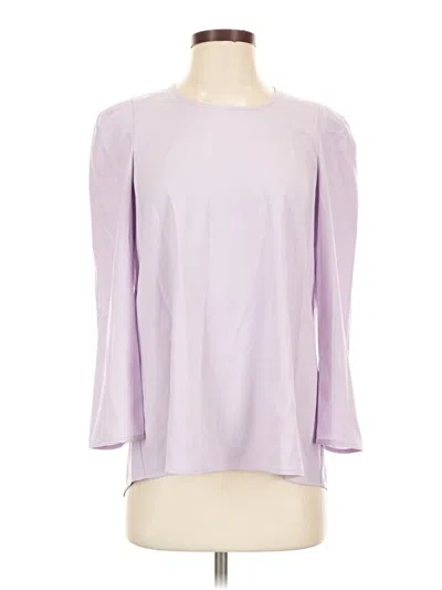 Pre-owned Pomander Place 3/4 Sleeve Top Purple Boatneck Tops