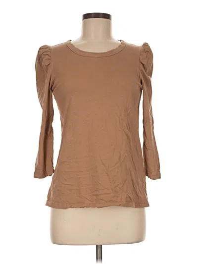 Pre-owned Pomander Place 3/4 Sleeve T-shirt In Brown