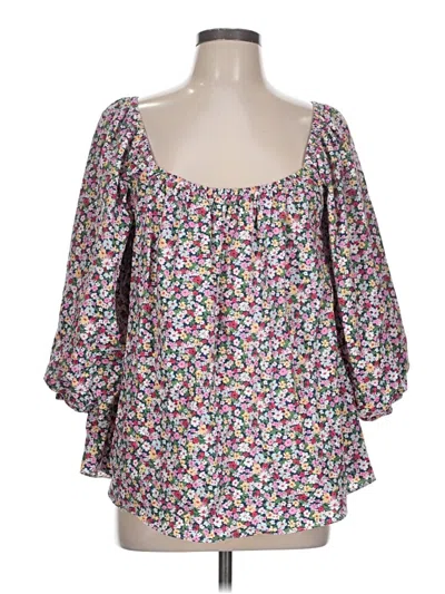 Pre-owned Pomander Place 3/4 Sleeve T-shirt In Pink