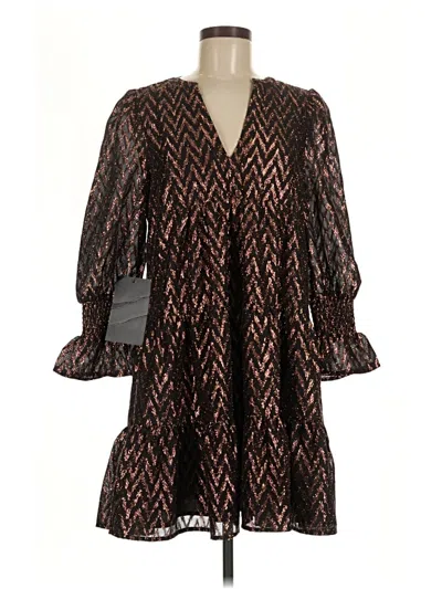 Pre-owned Pomander Place Casual Dress In Brown