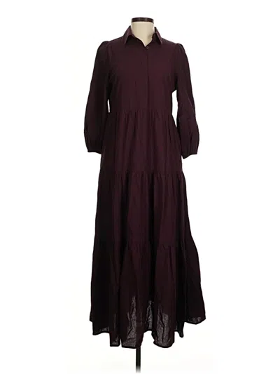 Pre-owned Pomander Place Casual Dress In Burgundy
