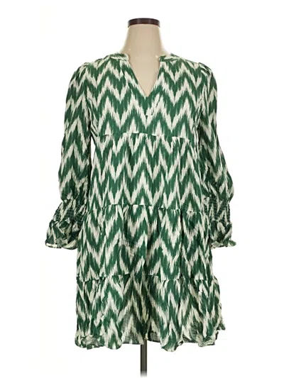 Pre-owned Pomander Place Casual Dress In Green