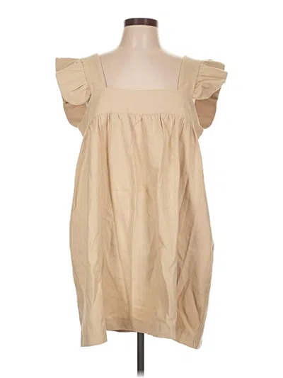 Pre-owned Pomander Place Casual Dress In Tan