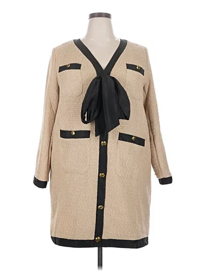 Pre-owned Pomander Place Casual Dress In Tan
