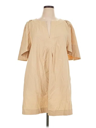 Pre-owned Pomander Place Casual Dress In Tan