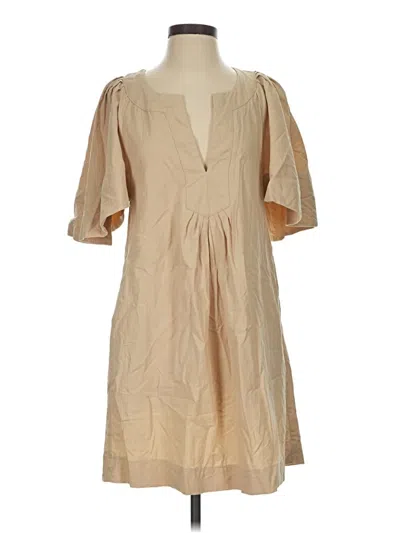 Pre-owned Pomander Place Casual Dress In Tan