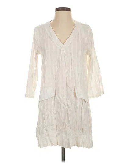 Pre-owned Pomander Place Casual Dress In White