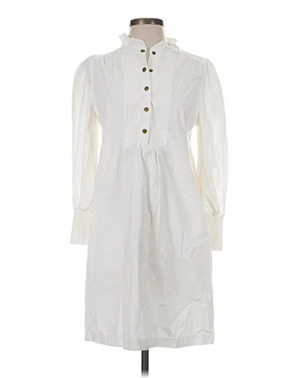 Pre-owned Pomander Place Casual Dress In White
