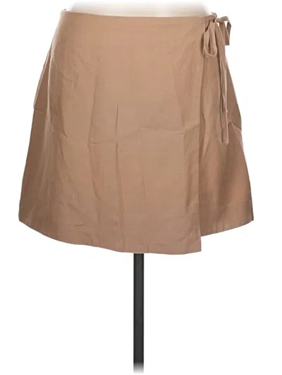 Pre-owned Pomander Place Casual Skirt In Tan