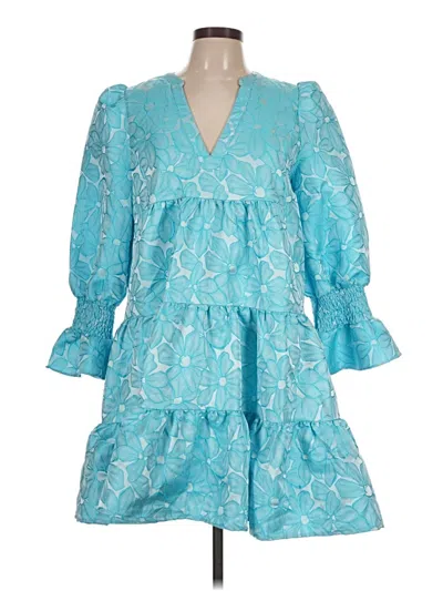 Pre-owned Pomander Place Cocktail Dress In Blue