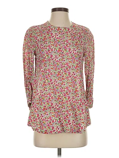 Pre-owned Pomander Place Long Sleeve Blouse In Pink
