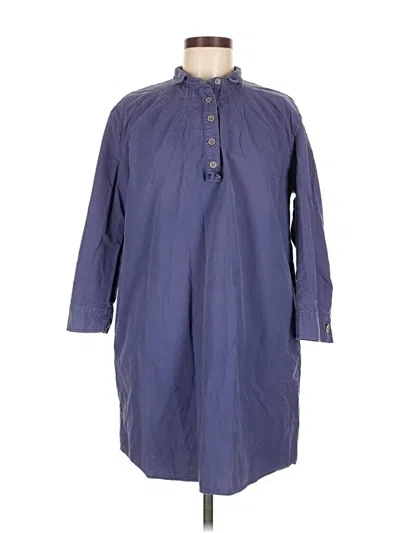 Pre-owned Pomander Place Long Sleeve Polo Shirt In Blue