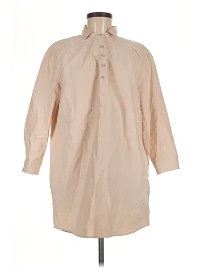 Pre-owned Pomander Place Long Sleeve Polo Shirt In Tan