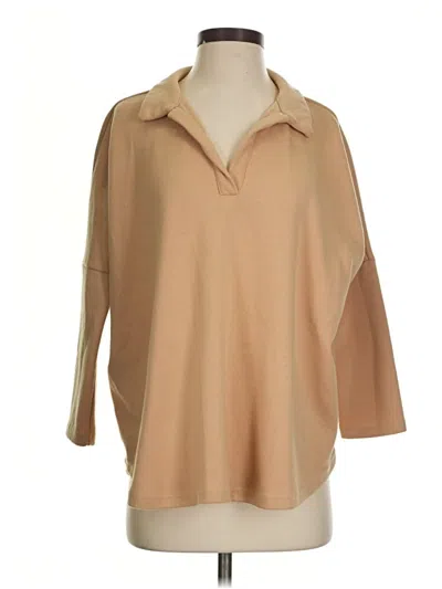 Pre-owned Pomander Place Poncho In Tan