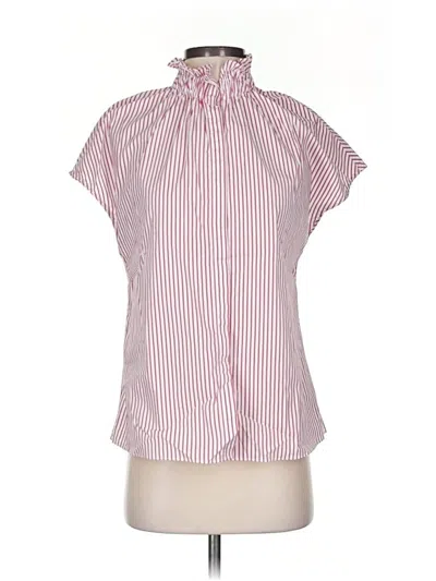 Pre-owned Pomander Place Short Sleeve Blouse In Pink
