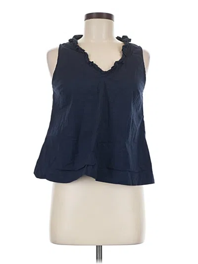 Pre-owned Pomander Place Sleeveless Blouse In Blue
