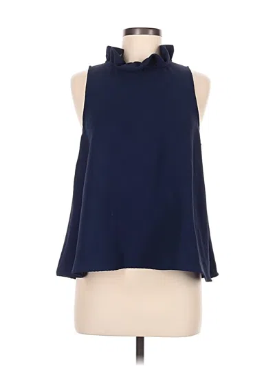 Pre-owned Pomander Place Sleeveless Blouse In Blue